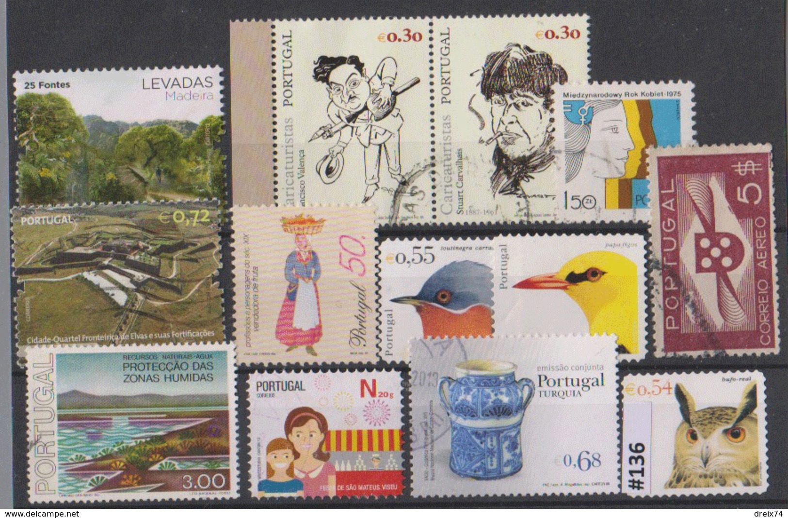 #136 PORTUGAL Timbres Oblitérés/ Used Stamps Briefmarken Sellos Selhos - Autres & Non Classés