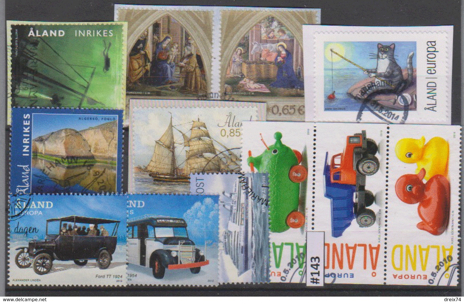 #143 ALAND FINLANDE Timbres Oblitérés/ Used Stamps Briefmarken Sellos Selhos - Aland
