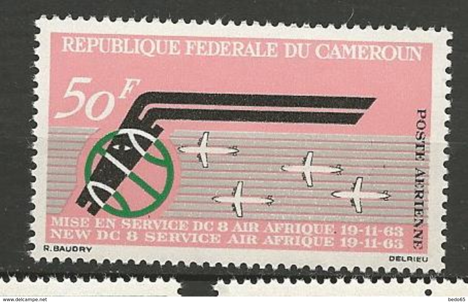 CAMEROUN PA N° 60 NEUF** Gom Coloniale SANS CHARNIERE / MNH - Cameroun (1960-...)