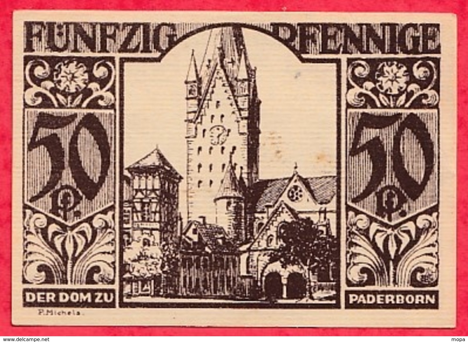 Allemagne 1 Notgeld  50 Pfenning Stadt  Paderborn Dans L 'état  Lot N °3194 - Collections