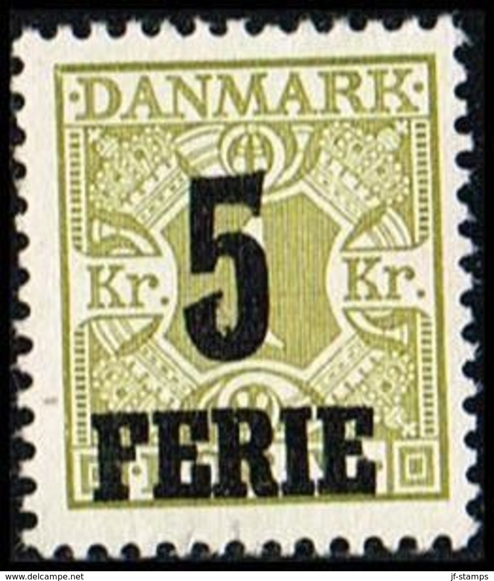 1934. FERIEMÆRKER. FERIE On 1 Kr. Postage Due Stamp  In An Untill Now Unknown Colour.... () - JF171653 - Segnatasse