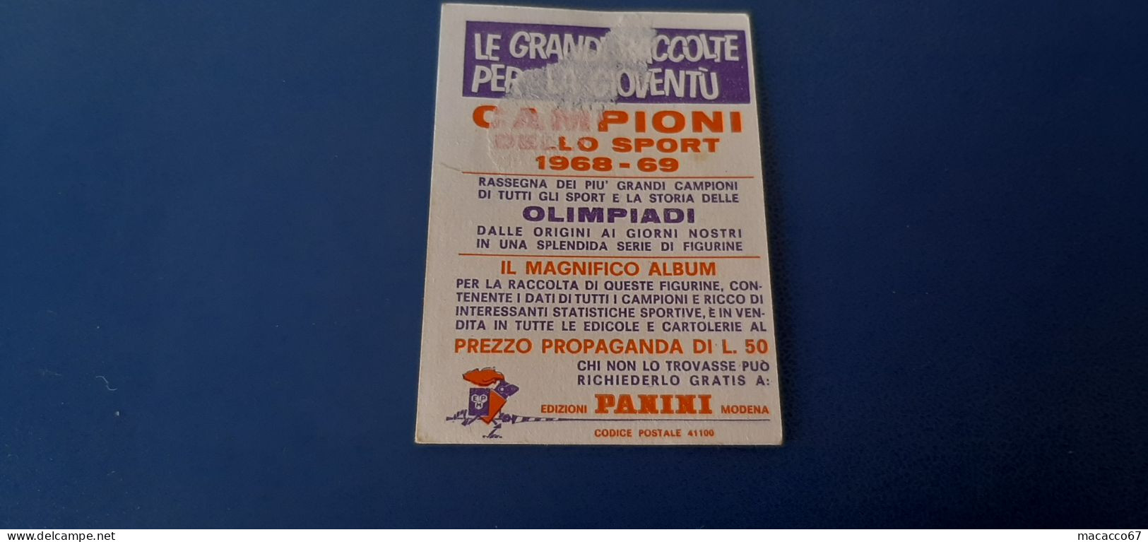 Figurina Panini Campioni Dello Sport 1968 - 204 Fratelli D'Inzeo - Edizione Italiana