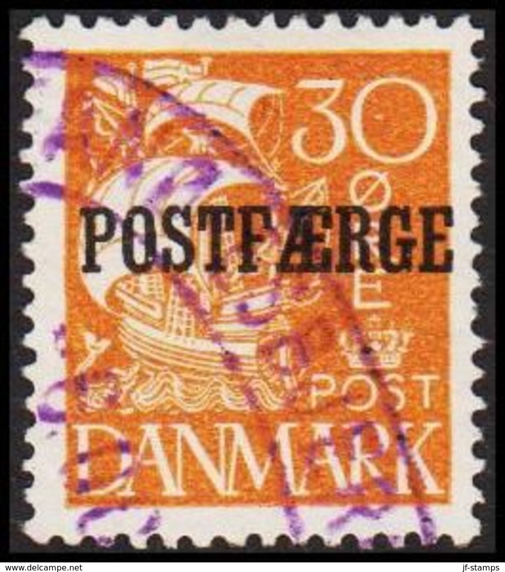 1927. Parcel Post (POSTFÆRGE). Karavel. 30 Øre  (Michel PF13) - JF317356 - Pacchi Postali