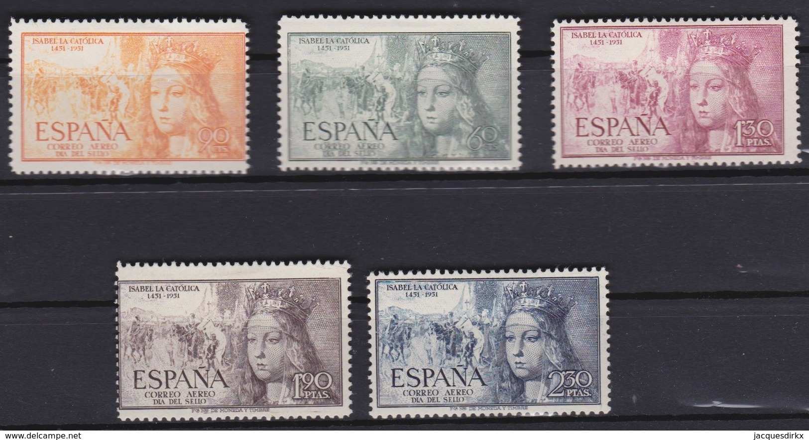 Espana    .     Yvert    .     PA  250/254       .      *      .    Mint-hinged      .    /    .     Neuf Avec Charniere - Nuevos