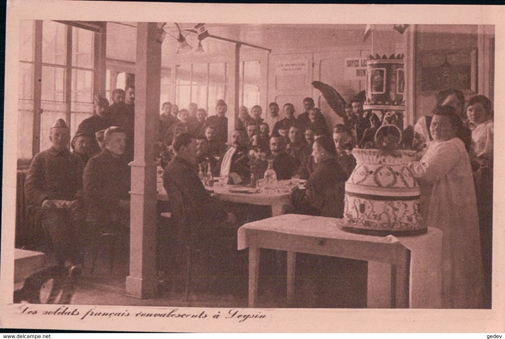 Leysin, Les Soldats Français Convalescents Guerre 1914-18 (694) - Guerre 1914-18