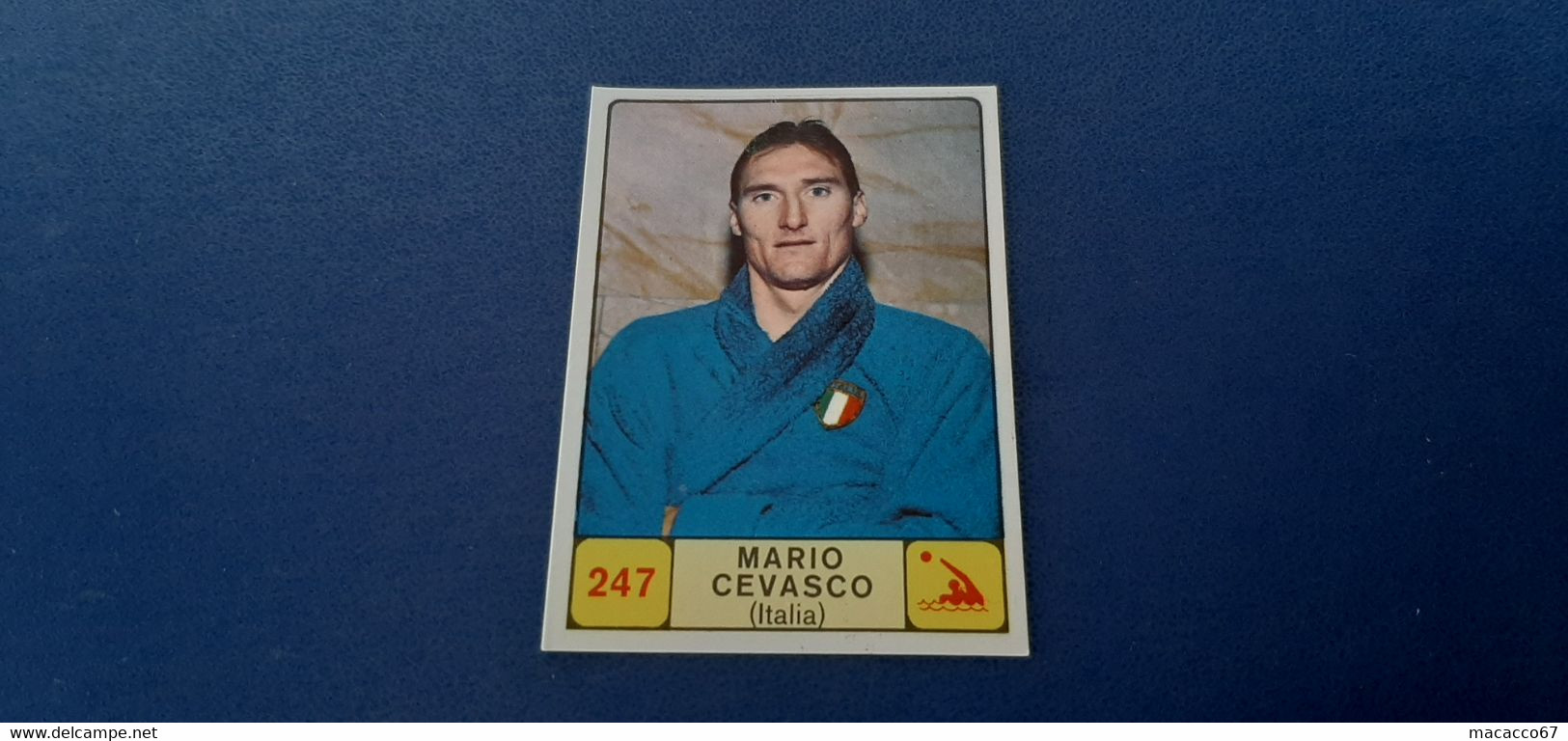 Figurina Panini Campioni Dello Sport 1968 - 247 Mario Cevasco - Edizione Italiana