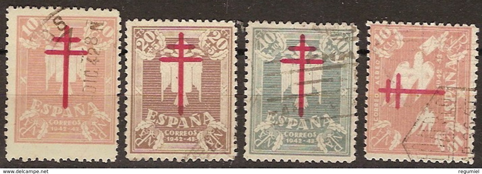 España U 0957/960 (o) Tuberculosos. 1942 - Usados