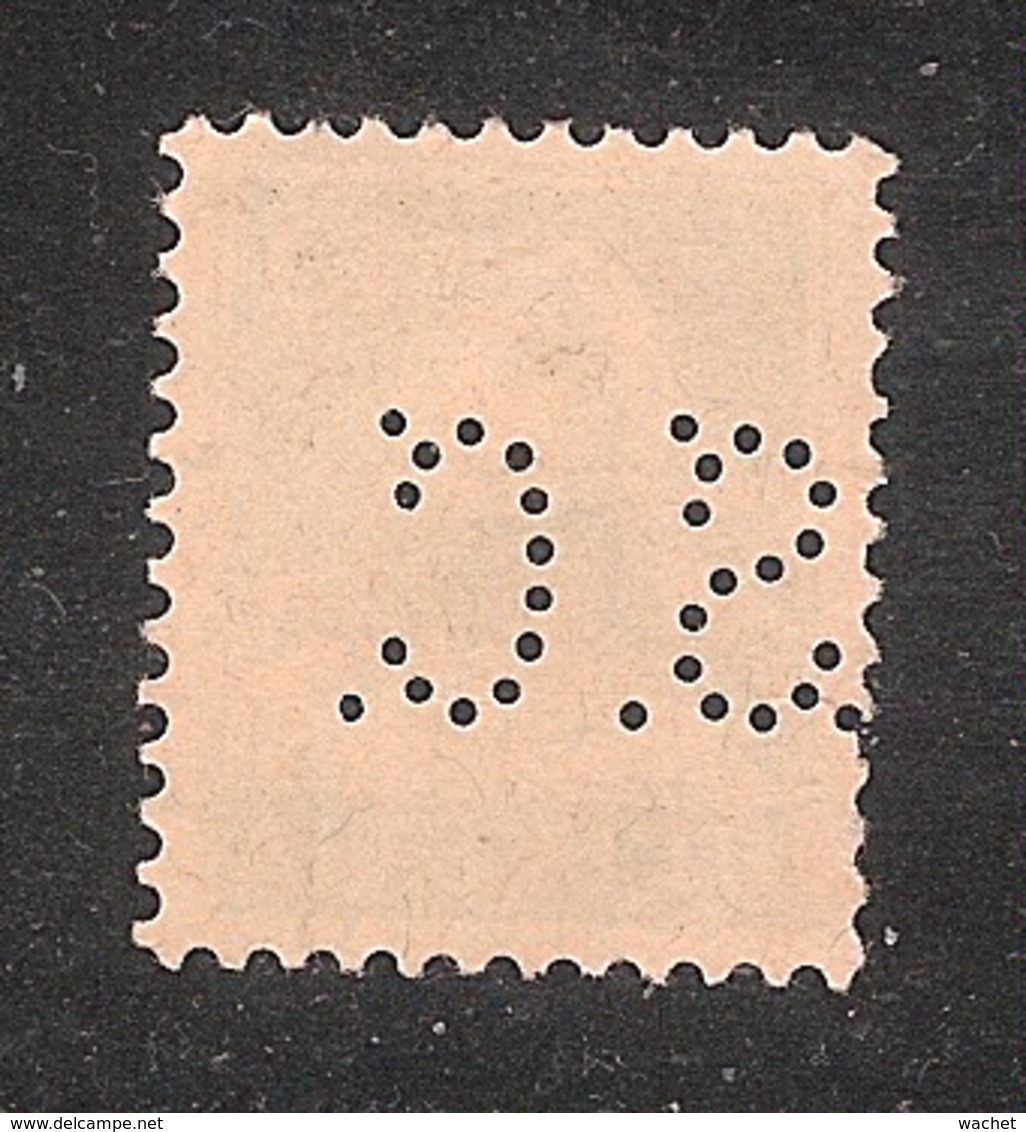 Perfin/perforé/lochung Switzerland No YT161 1921-1942 William Tell S.C.  Schweizer & Co - Perforadas
