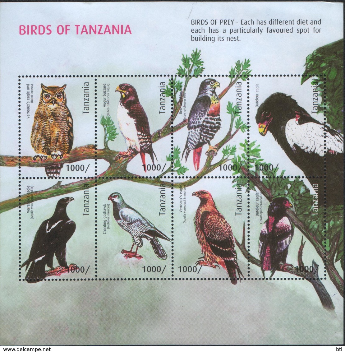 Tanzania- Birds Of Tanzania - Tanzania (1964-...)