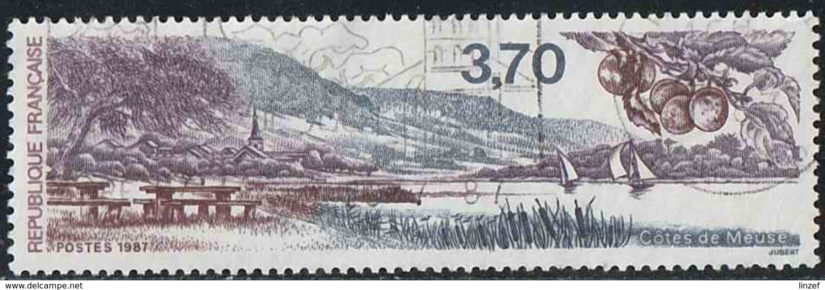 France 1987 Yv. N°2466 - Les Côtes De Meuse - Oblitéré - Oblitérés