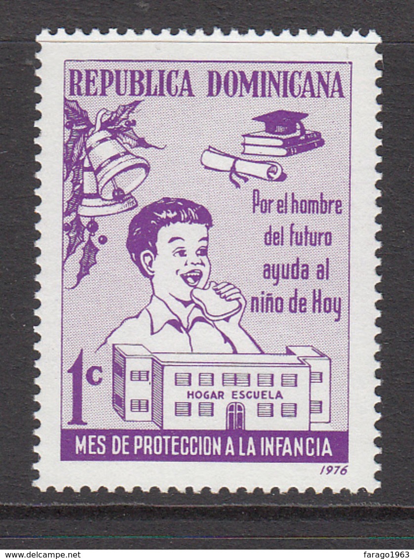 1976 Dominican Republic  Health Nutrition Education  Complete Set Of 1 MNH - Dominicaine (République)