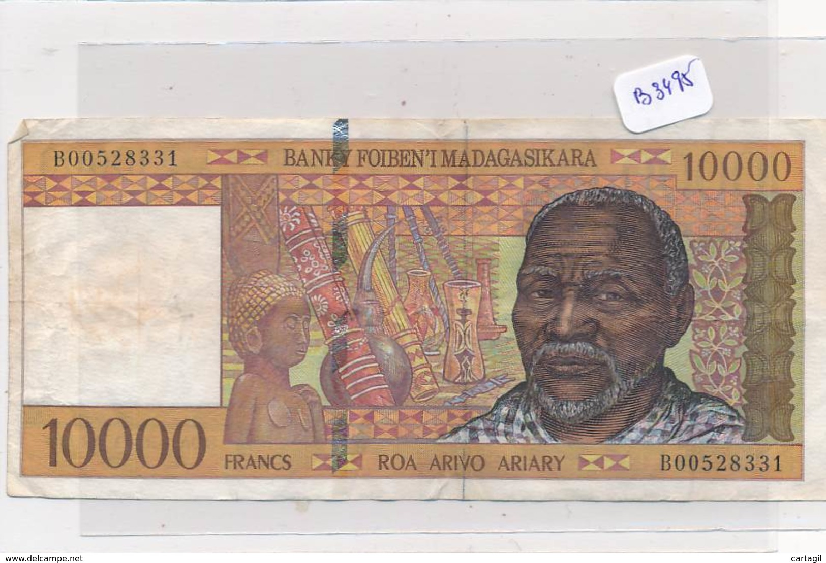 Numismatique -B3495- Madagascar -10000 Francs ( Catégorie,  Nature état ... Se Référer Au Double Scan) - Altri – Africa