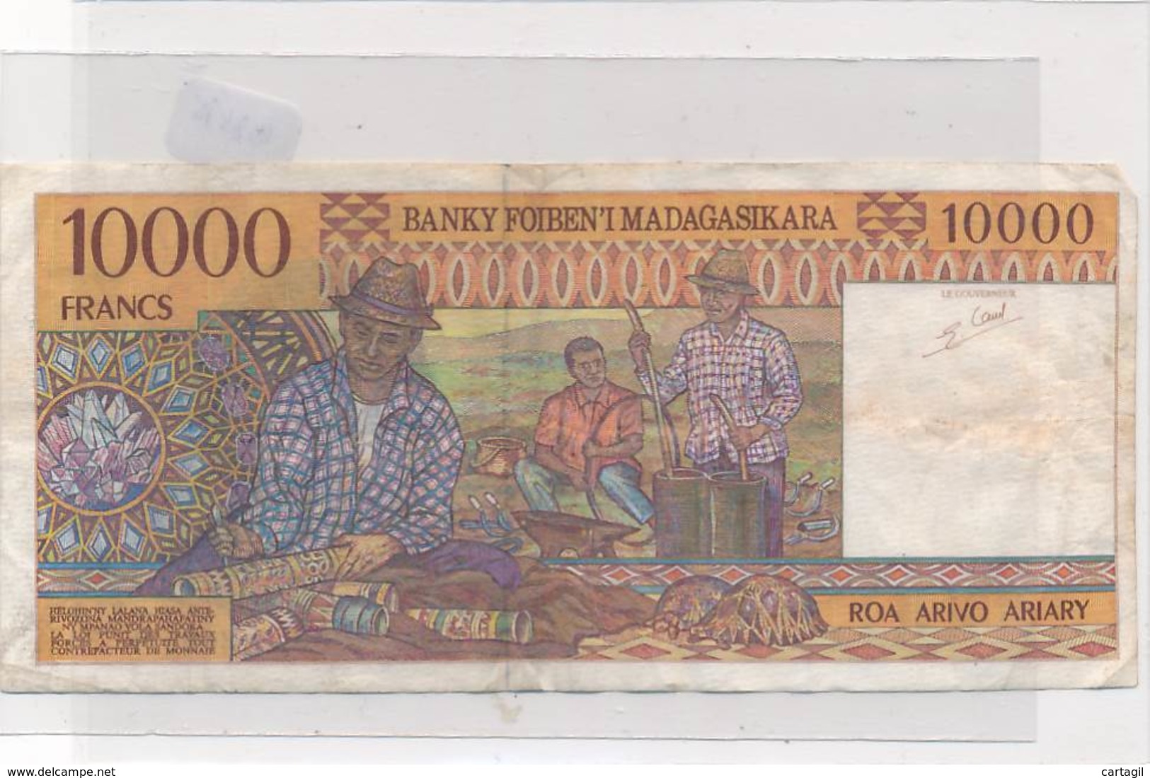 Numismatique -B3495- Madagascar -10000 Francs ( Catégorie,  Nature état ... Se Référer Au Double Scan) - Other - Africa