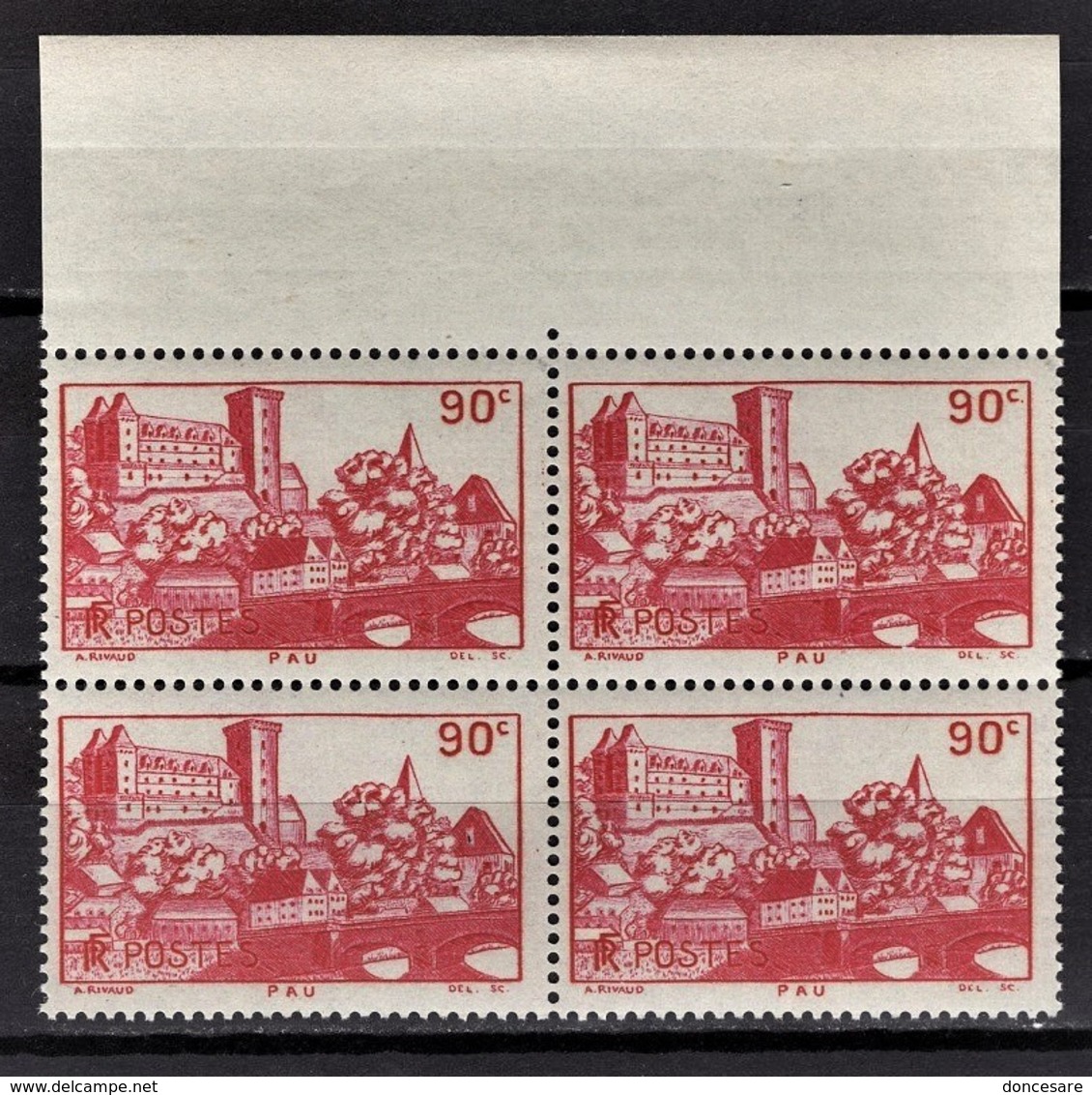 FRANCE 1939 - BLOC DE 4 TP / Y.T. N° 449 - NEUFS**. - Neufs