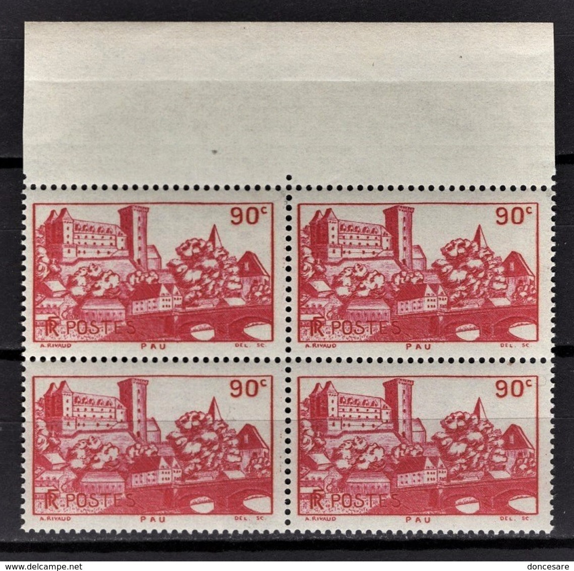 FRANCE 1939 - BLOC DE 4 TP / Y.T. N° 449 - NEUFS**. - Neufs