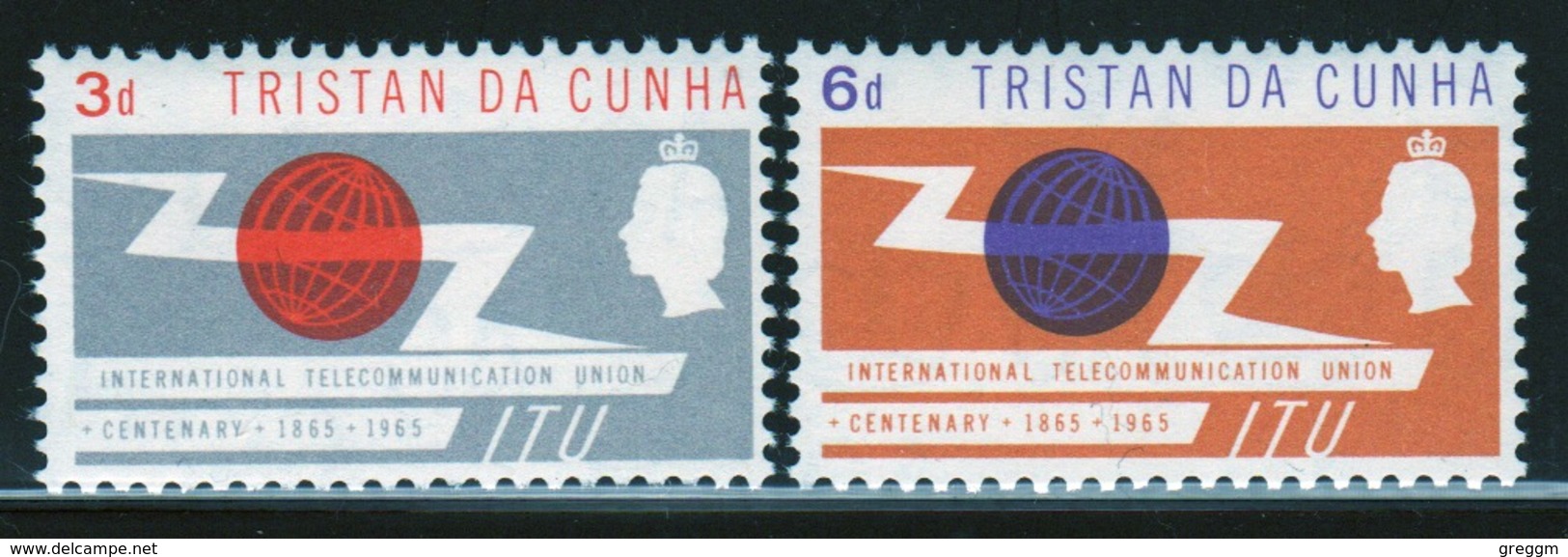 Tristan Da Cunha 1965 Set Of  Stamps Commemorating The Centenary Of The I.T.U. - Tristan Da Cunha