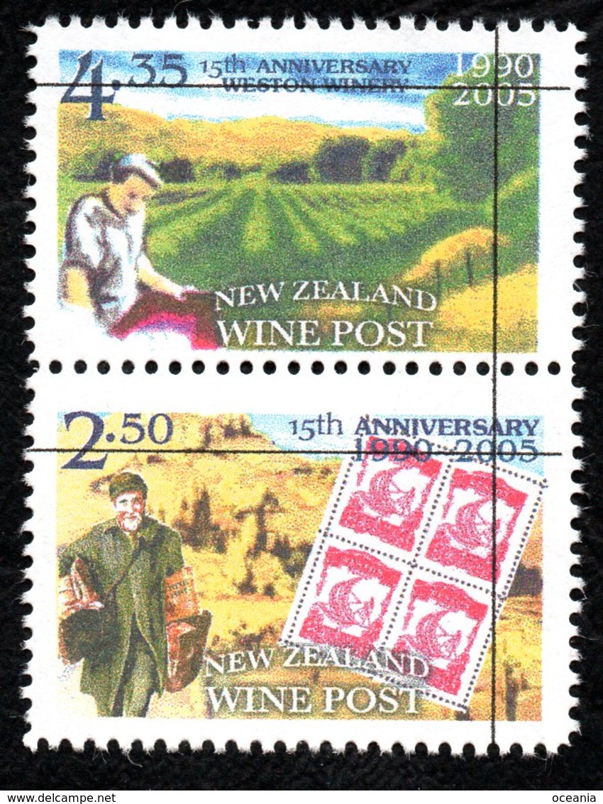 New Zealand Wine Post 1990-2005 Anniversary Cross-back Pair. (front) - Other & Unclassified