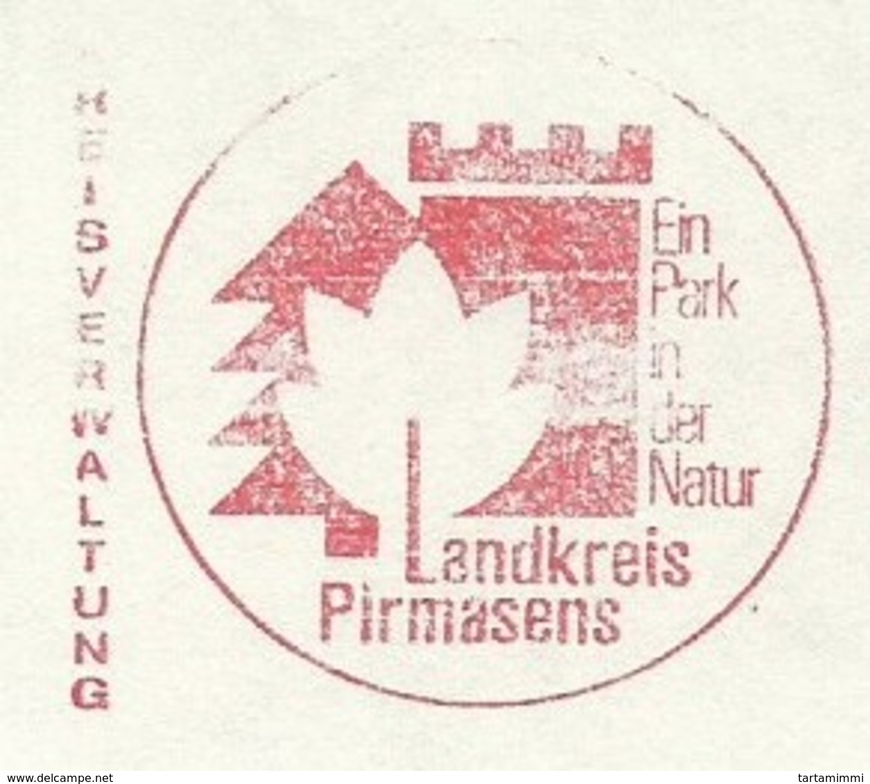 EMA METER FREISTEMPEL GERMANY 1980 NATURAL PARK FIRMASENS - Protection De L'environnement & Climat