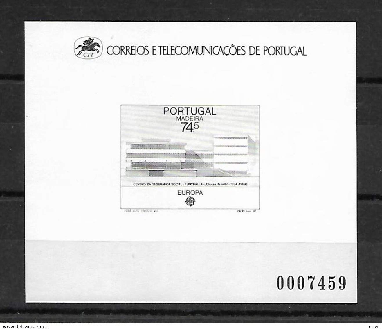 PORTUGAL Madeira  1987 Proof  MNH P-94B - Essais, épreuves & Réimpressions