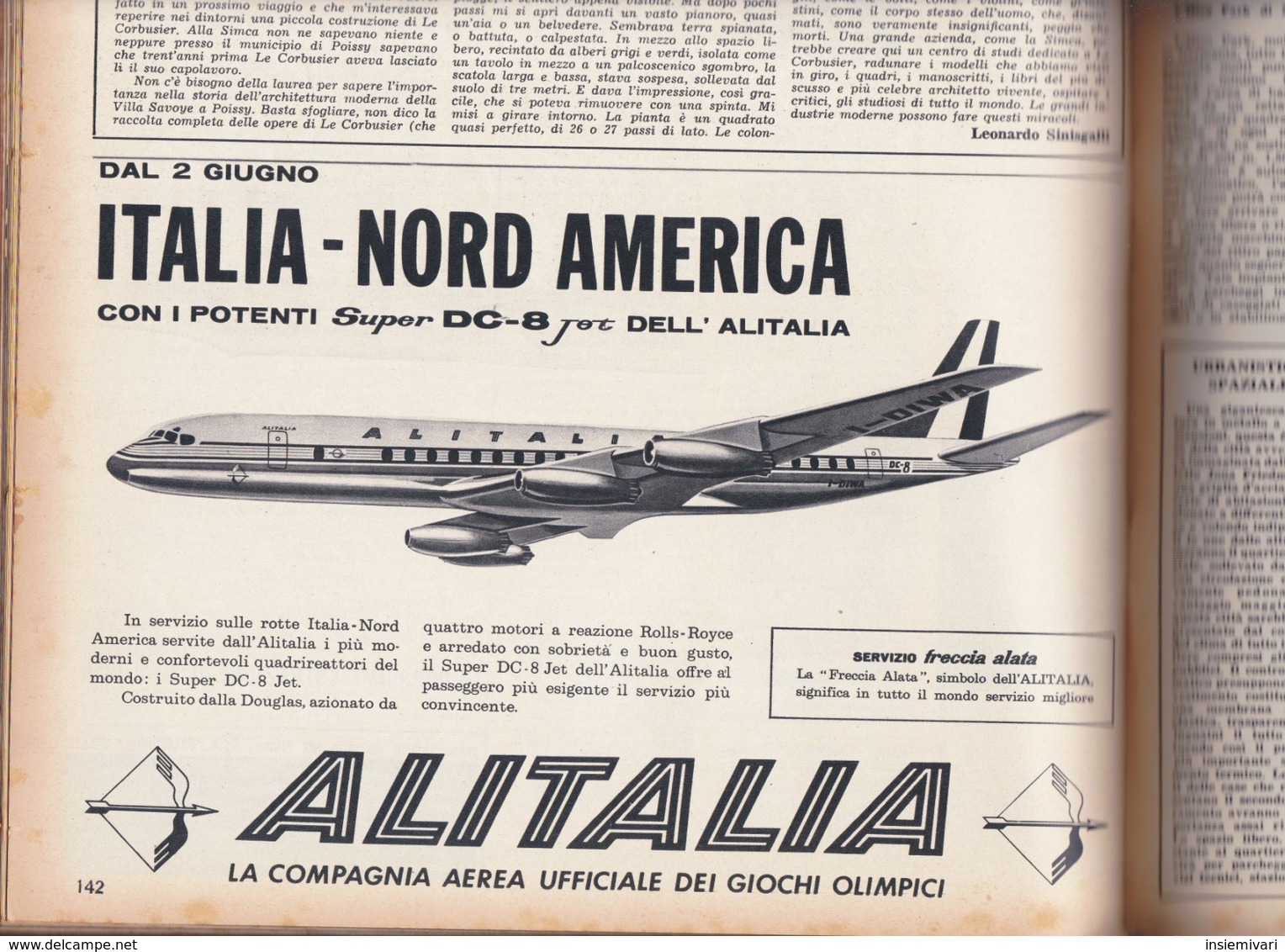 (pagine-pages)PUBBLICITA' ALITALIA Successo1960/06. - Altri & Non Classificati