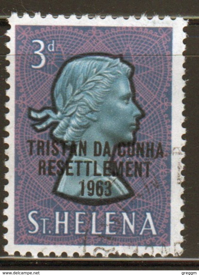 Tristan Da Cunha 1963 Single 3d Definitive Stamp From The Overprinted Set. - Tristan Da Cunha