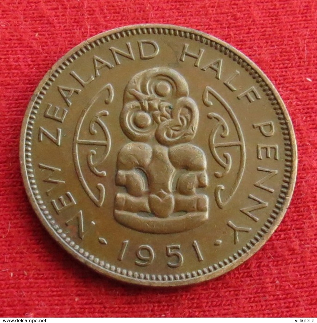 New Zealand 1/2 Half Penny 1951 KM# 20 *V2  Nova Zelandia Nuova Zelanda Nouvelle Zelande - New Zealand