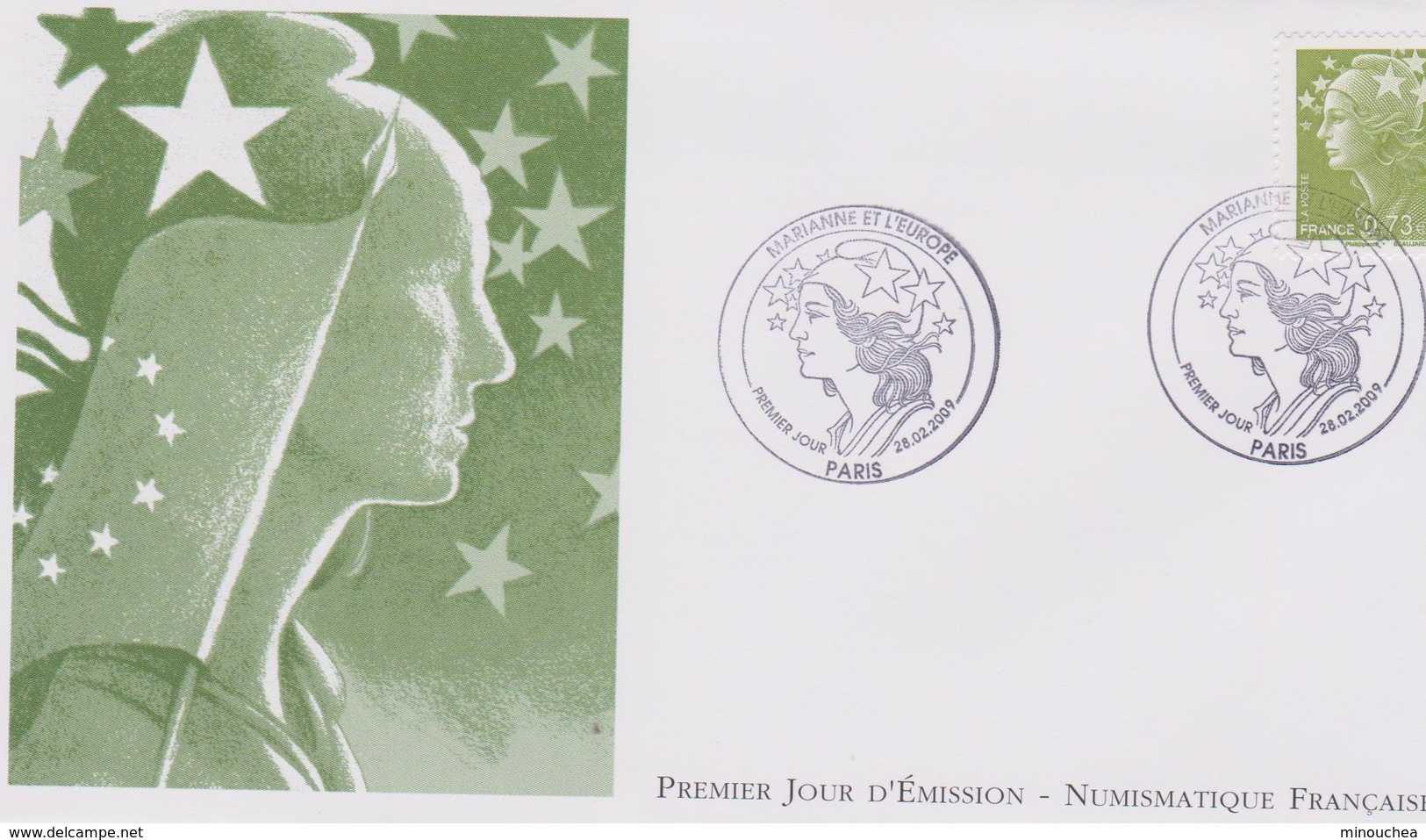 FDC France - Marianne De Beaujard - Année 2009 - 2000-2009