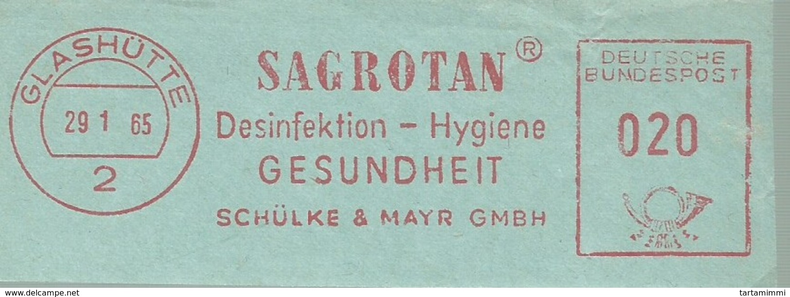 EMA METER FREISTEMPEL GERMANY SAGROTAN DESINFEKTION HYGIENE MEDICINE - Medicina