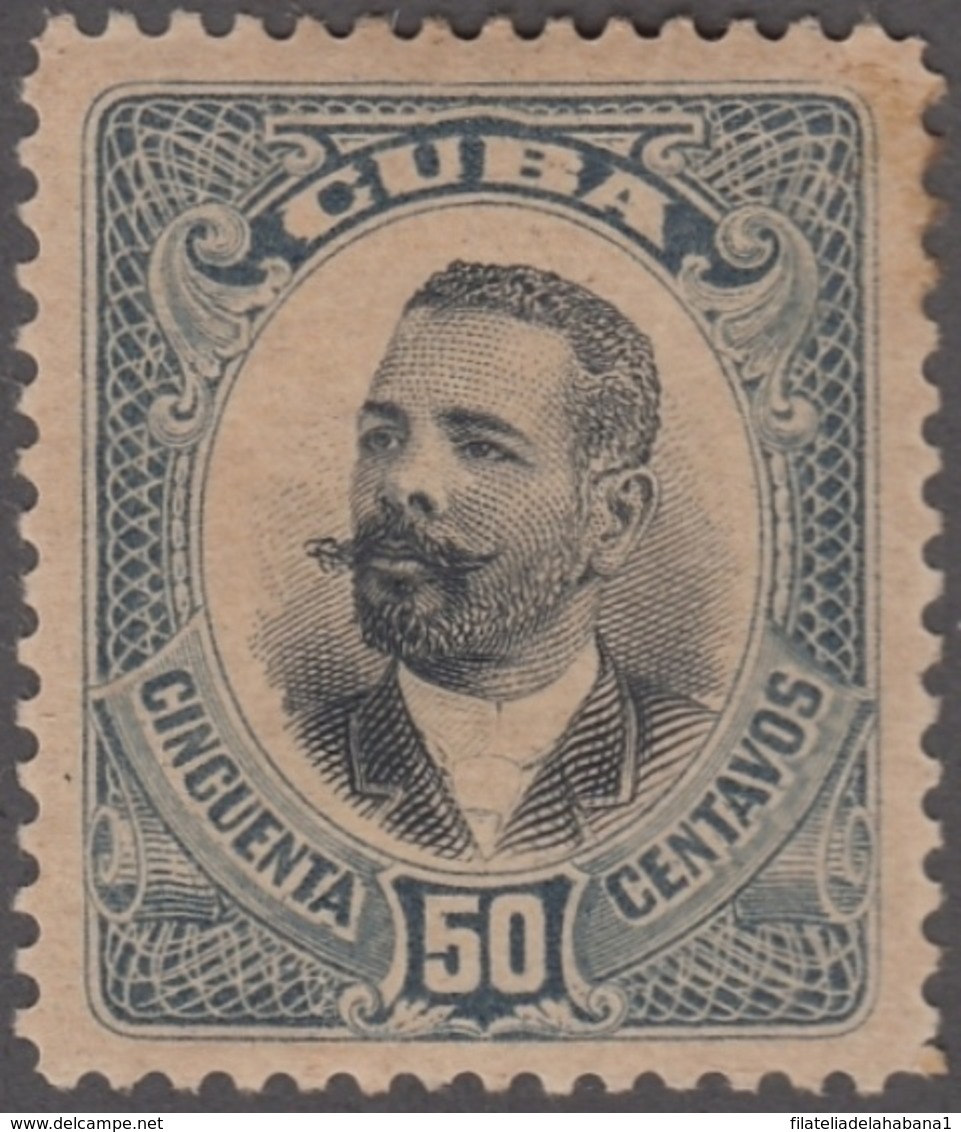 1907-36 CUBA REPUBLICA. 1907. 50c ANTONIO MACEO. Ed.180. MH. - Neufs