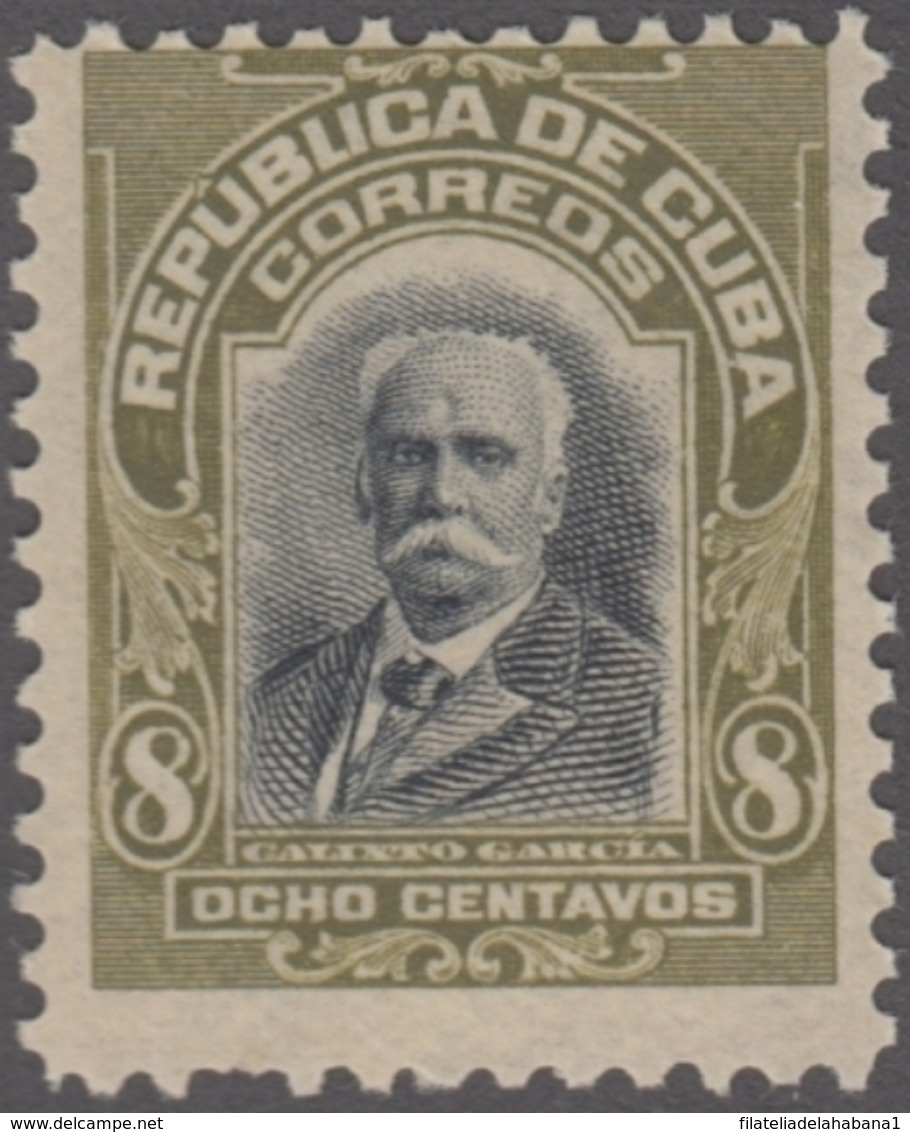 1911-145 CUBA REPUBLICA. 1911. 8c. CALIXTO GARCIA. PATRIOTAS. Ed.193. MNH. - Ongebruikt