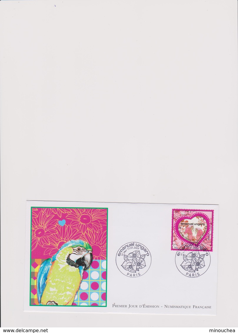 FDC France - Saint Valentin - Coeur D'Ungaro - Année 2009 - 2000-2009