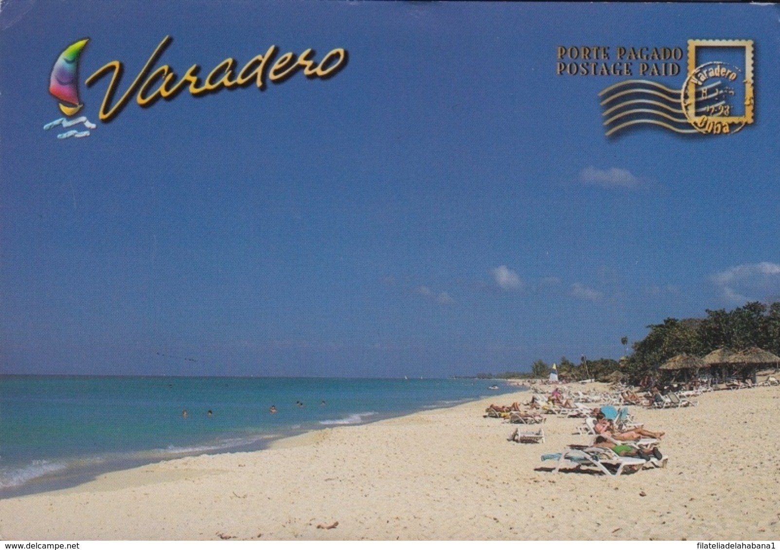 2014-EP-19 CUBA 2014 CANADA FORWARDED TURISTIC POSTAL STATIONERY. VARADERO. USED. - Cartas & Documentos