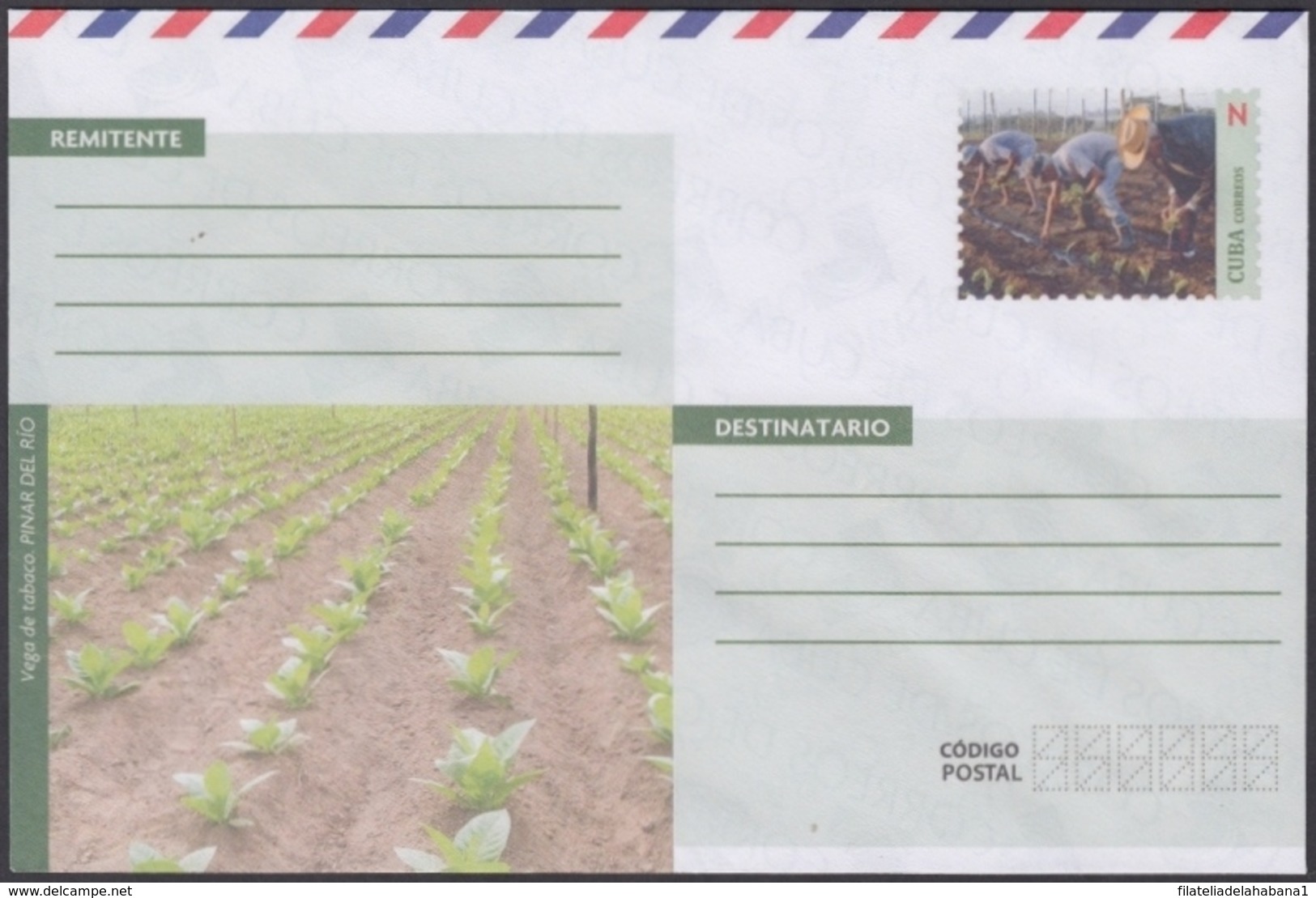 2018-EP-26 CUBA 2018 UNUSED P NACIONAL OSTAL STATIONERY. AGRICULTURA AGRICULTURE. - Covers & Documents