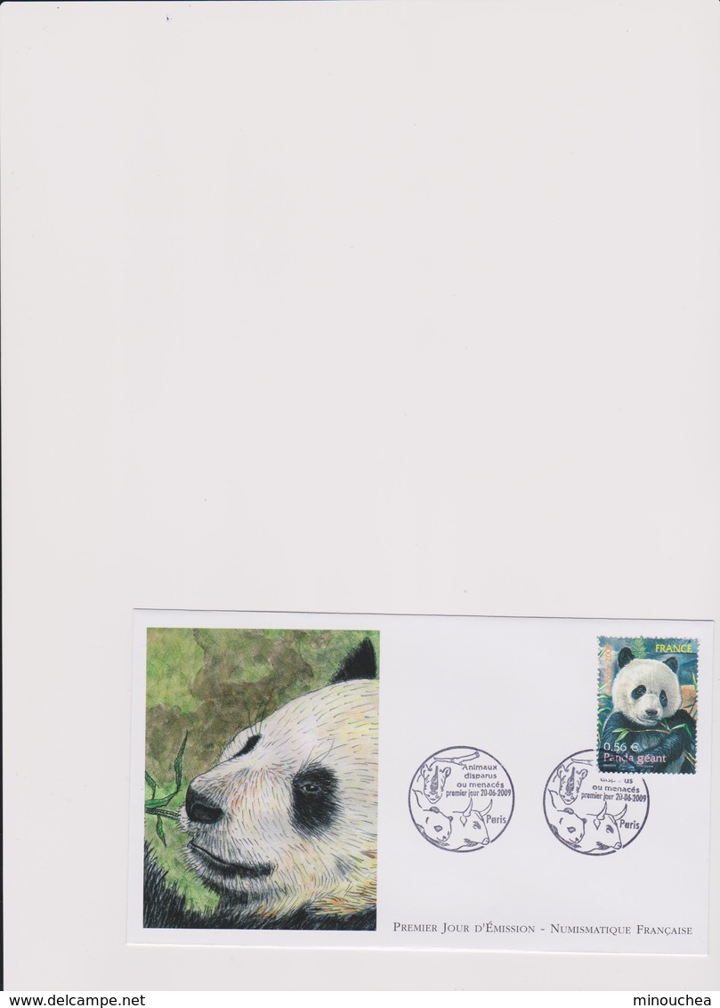 FDC France - Animaux Menacés D'extinction - Année 2009 - 2000-2009