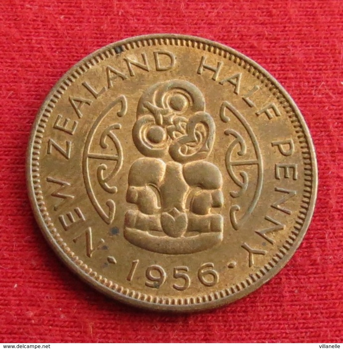 New Zealand 1/2 Half Penny 1956 KM# 23.2  Nova Zelandia Nuova Zelanda Nouvelle Zelande - Nouvelle-Zélande