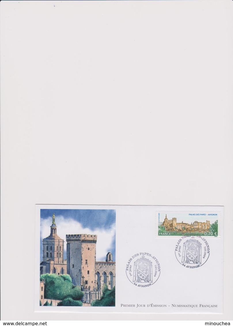 FDC France - Le Palais Des Papes à Avignon - Année 2009 - 2000-2009