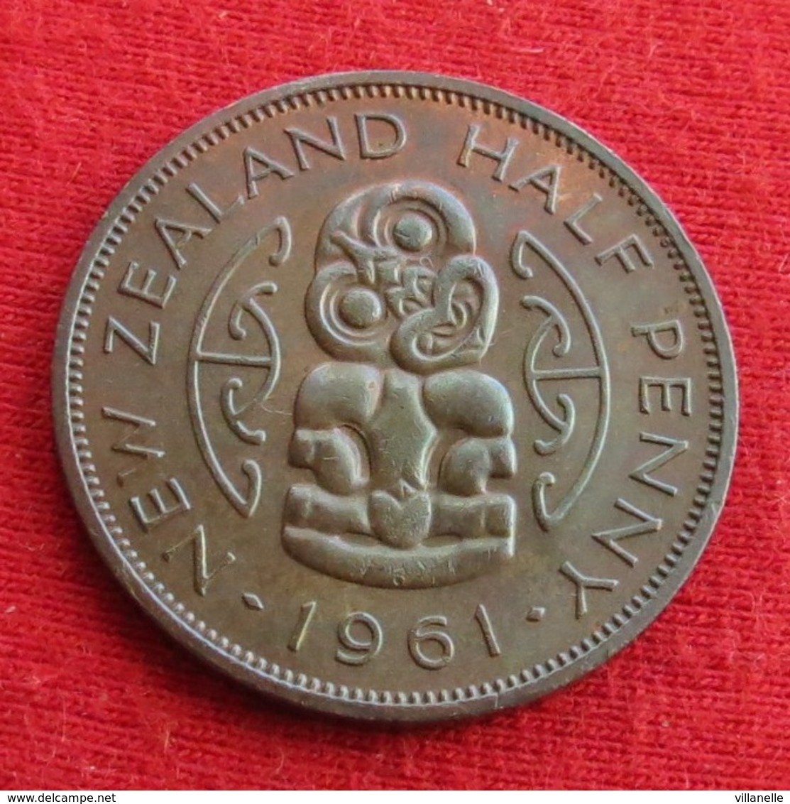 New Zealand 1/2 Half Penny 1961 KM# 23.2  Nova Zelandia Nuova Zelanda Nouvelle Zelande - Nouvelle-Zélande