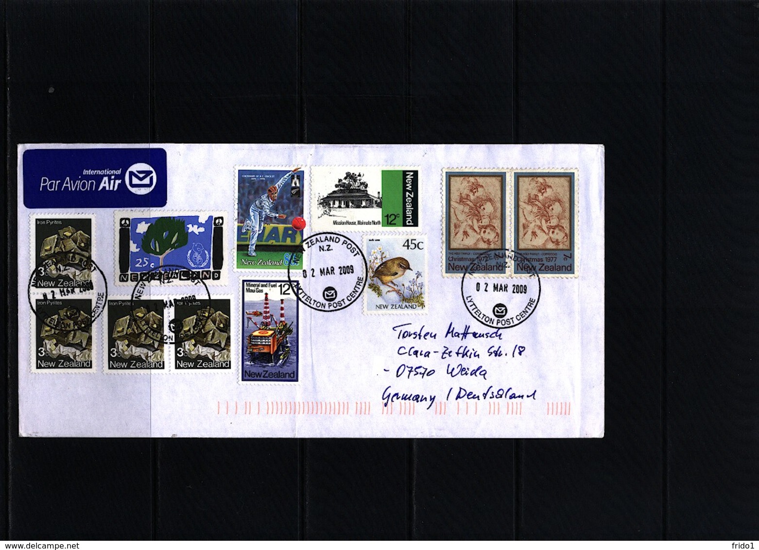 New Zealand 2009 Interesting Airmail Letter - Brieven En Documenten