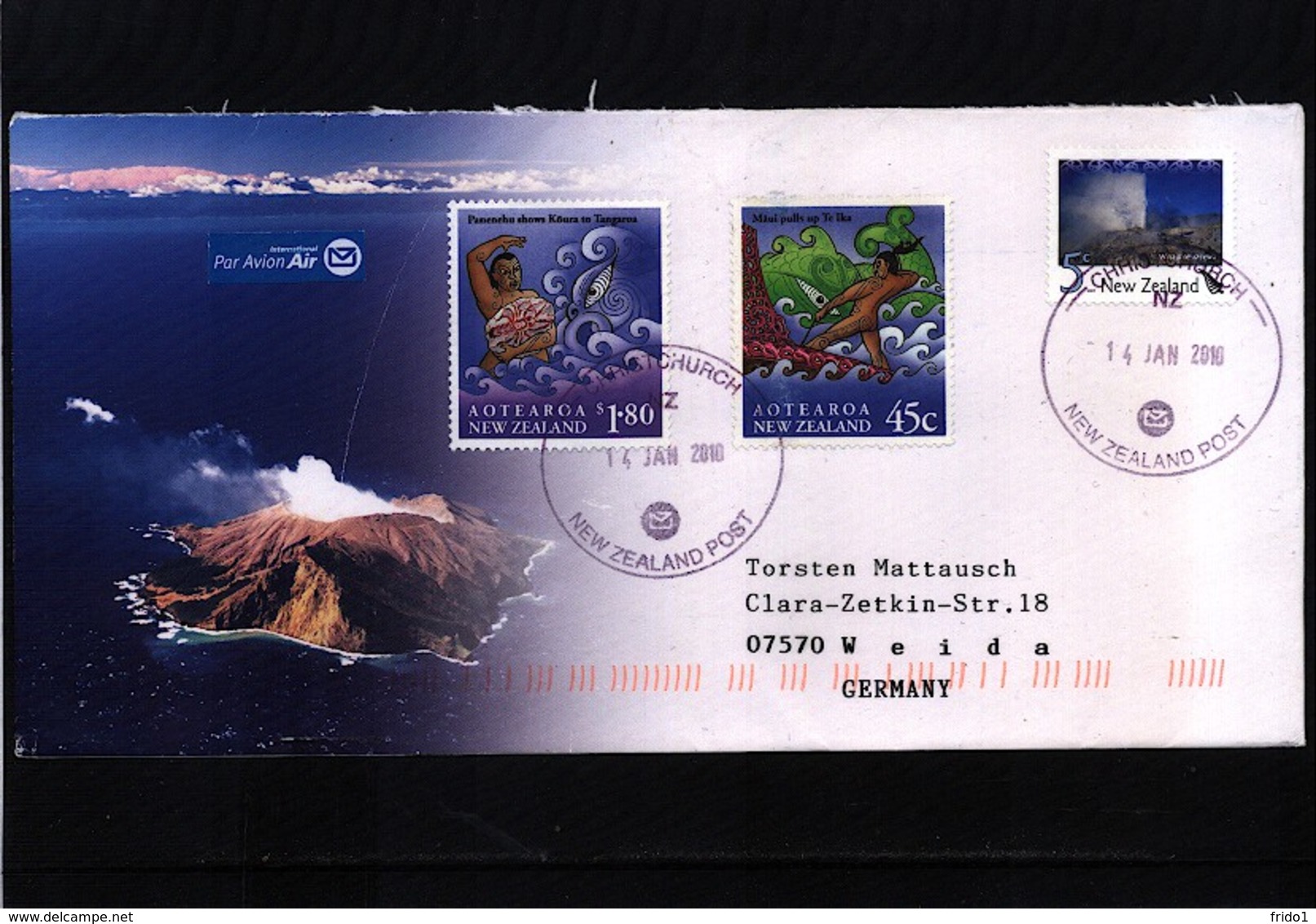 New Zealand 2010 Interesting Airmail Letter - Brieven En Documenten