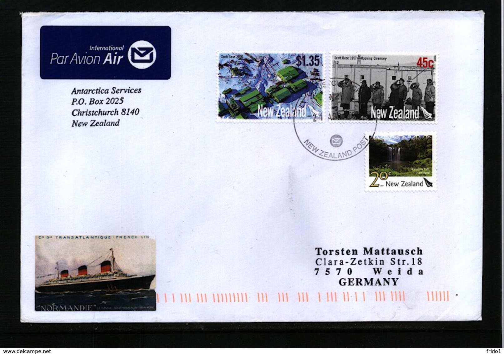 New Zealand 2009 Interesting Airmail Letter - Brieven En Documenten