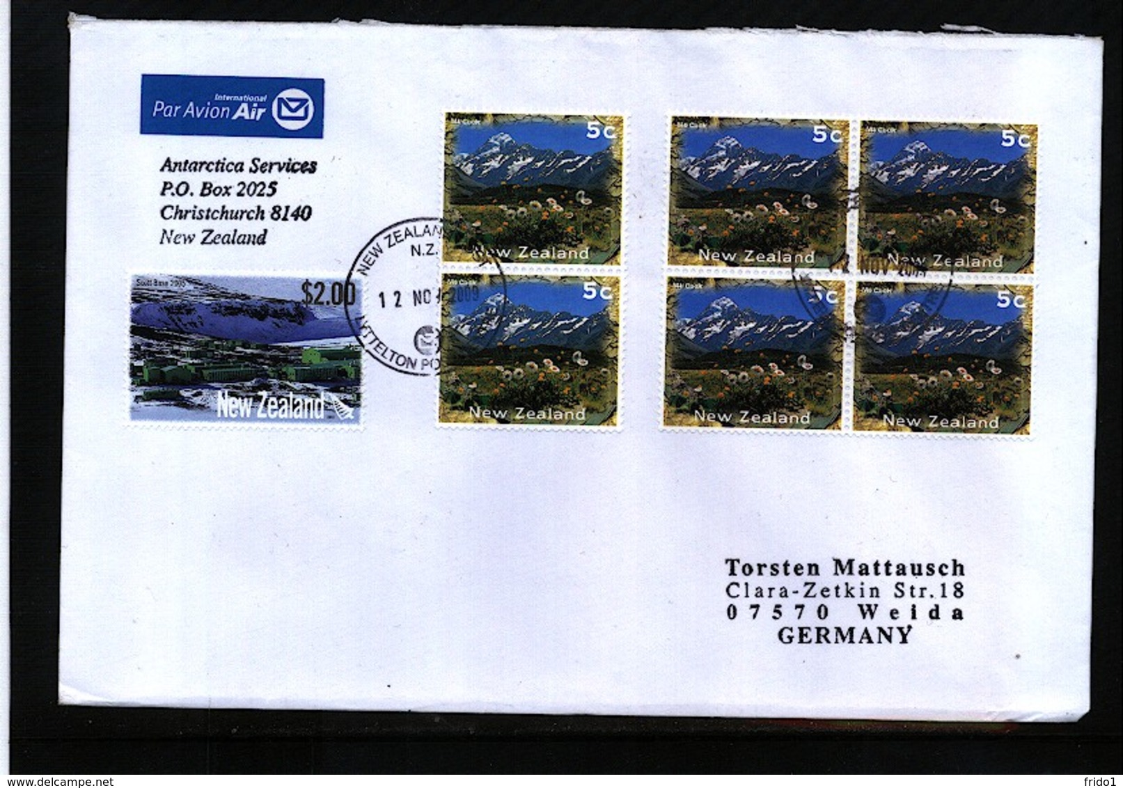 New Zealand 2009 Interesting Airmail Letter - Briefe U. Dokumente