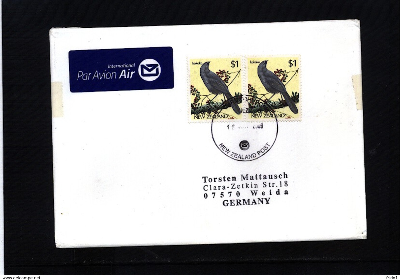 New Zealand 2009 Interesting Airmail Letter - Cartas & Documentos