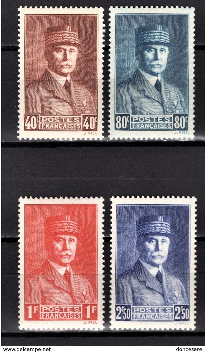 FRANCE 1941 - SERIE 4 TP NEUFS** Y.T. N° 470 A 473 - Neufs