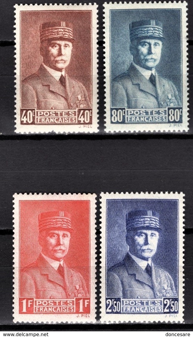 FRANCE 1941 - SERIE 4 TP NEUFS** Y.T. N° 470 A 473 - Neufs