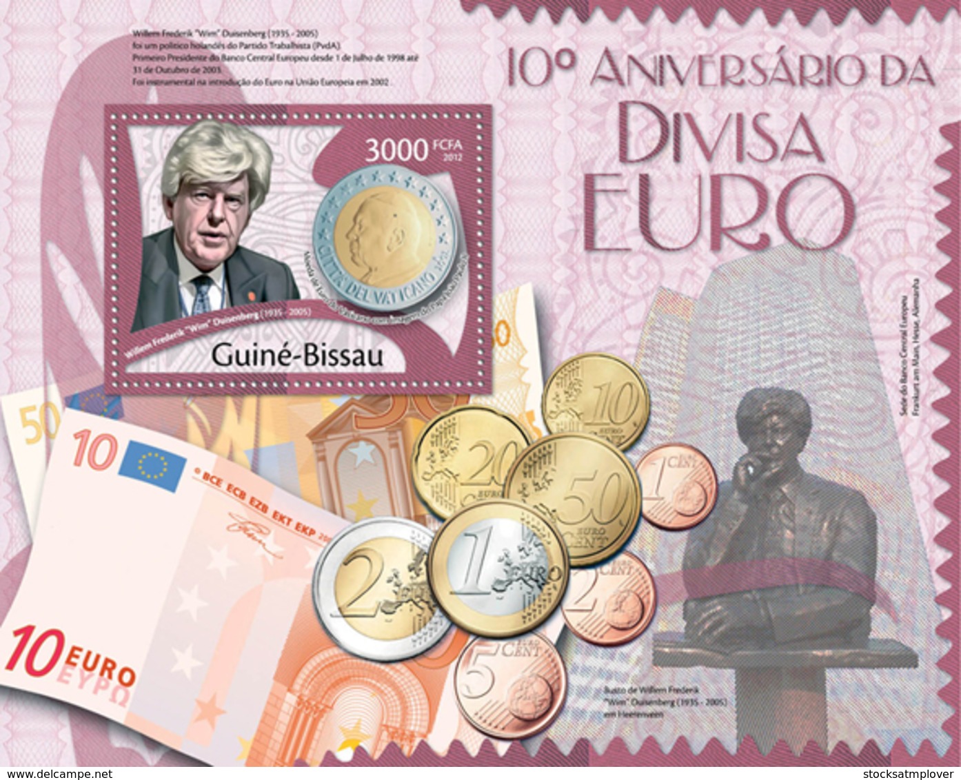 Guinea Bissau 2012 10th Anniversary Euro Currency , Willem Frederic - Guinea-Bissau