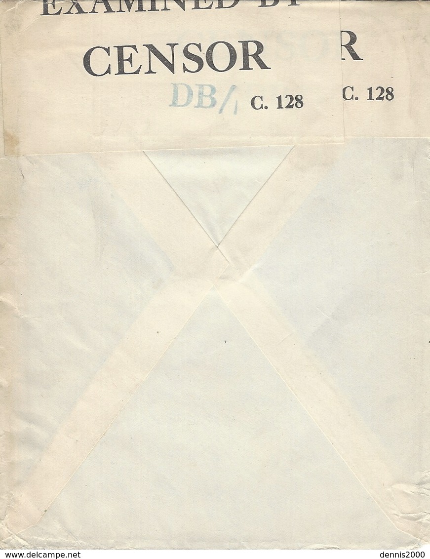 1942- Enveloppe De St Verre Et Miquelon Affr. France Libre 2,50 F Pour New York - Censure Américaine - Cartas & Documentos