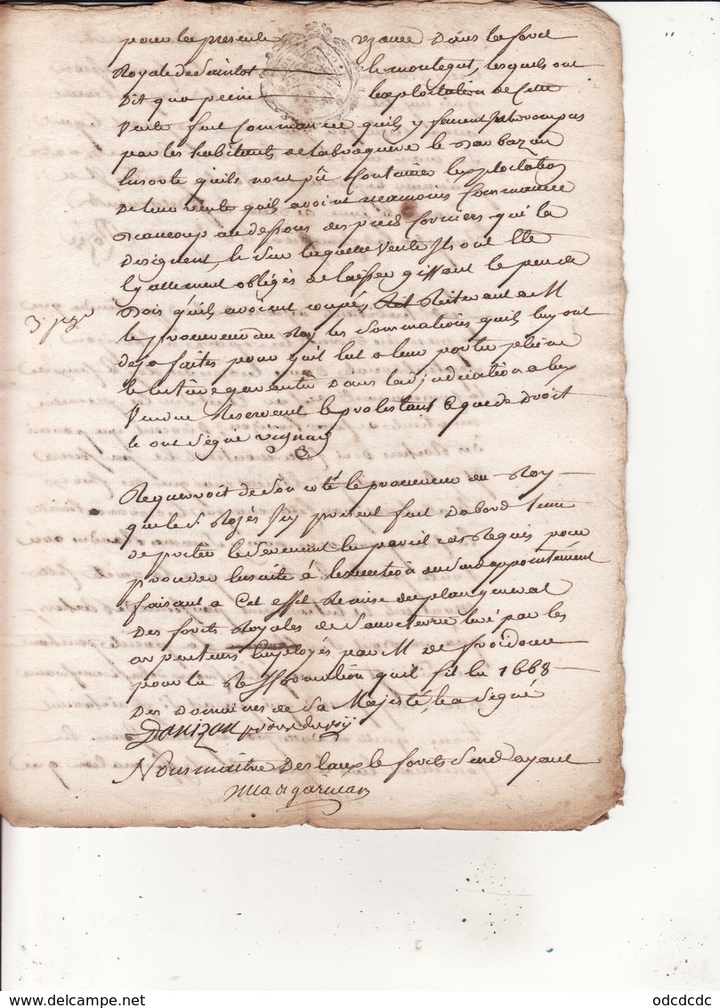 Gen Auch 1 Juin 1776 Concene Un Contentieux Sur Bois De Labroquère  8 Scans - Cachets Généralité