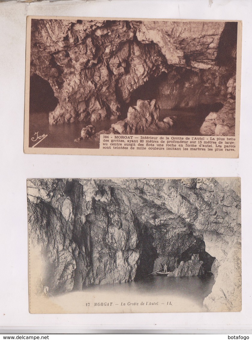 2 CPA DPT 29 MORGAT; GROTTE DE L AUTEL, - Morgat