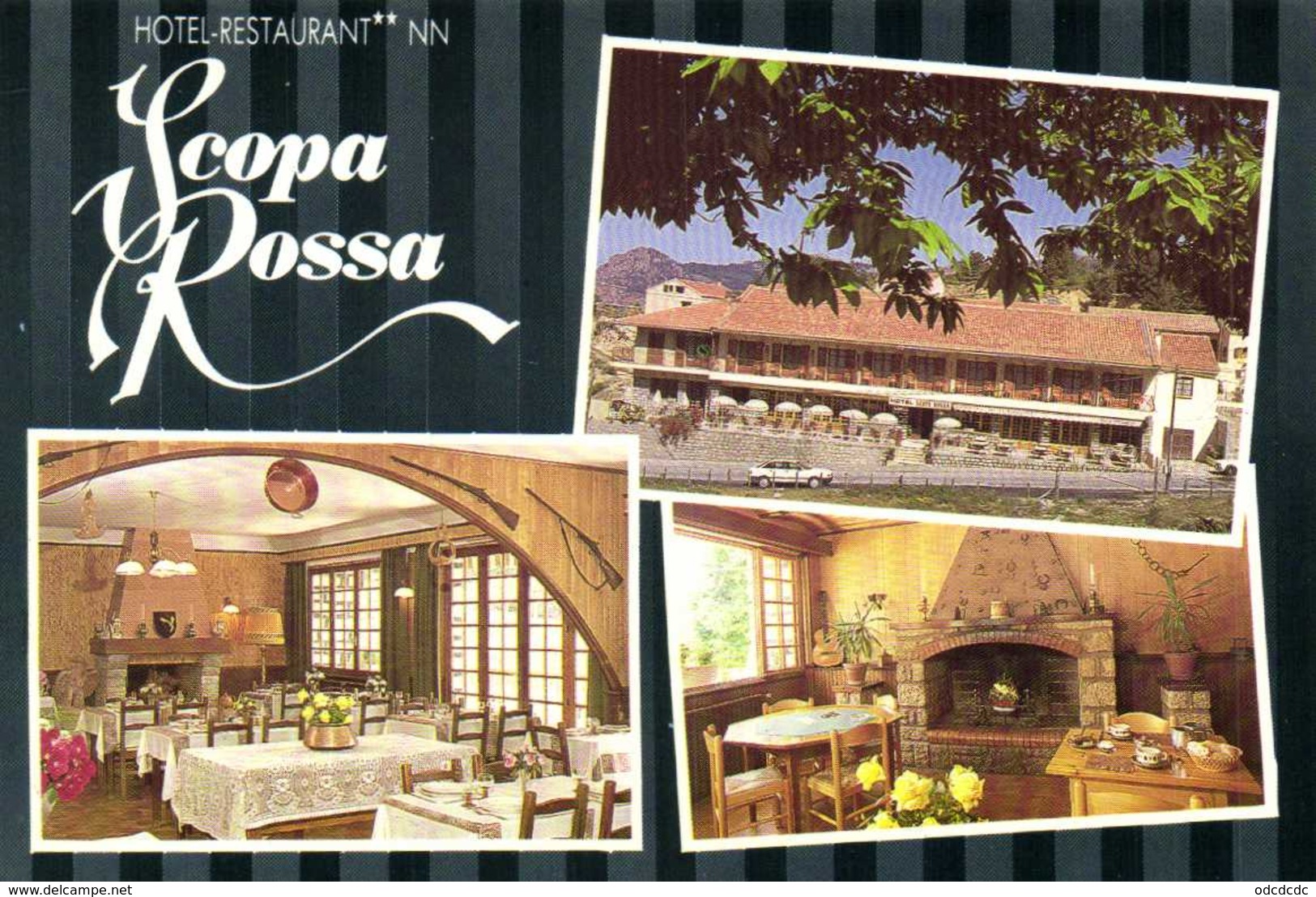 EVISA Hotel Restaurant Scopa Rossa Multivues Colorisée RV - Autres & Non Classés