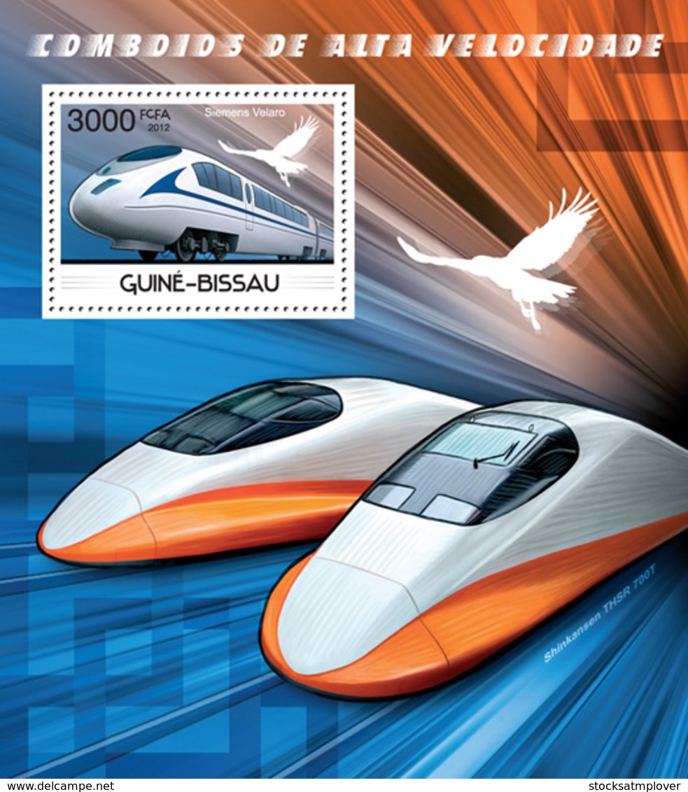 Guinea Bissau 2012 Speed Trains - Guinea-Bissau